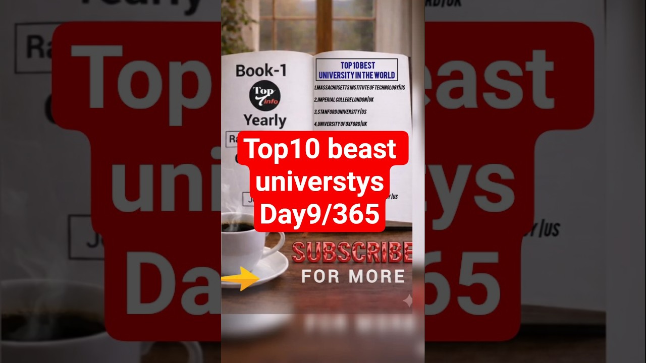 Top 10 Best Universities in the World 2026 (QS Rankings: MIT #1!) 🏫🌍 ...