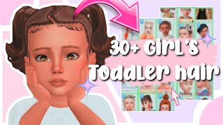 Sims Toddler Hair MUST Haves!  ✄ w/ Links