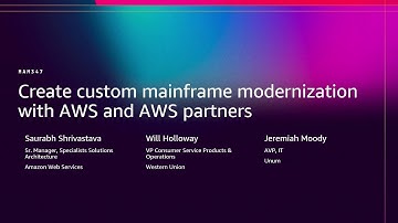 AWS re:Invent 2025 - Customize Your Mainframe Modernization with Composable agentic AI (MAM347)