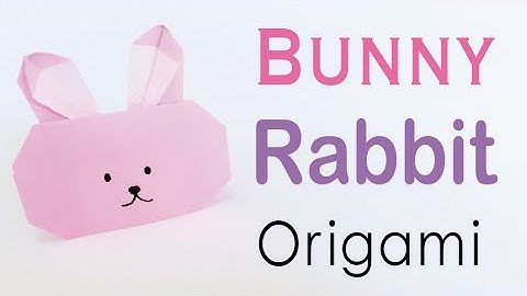 Origami Paper Bunny Rabbit Letter Tutorial - Origami Kawaii〔#100〕