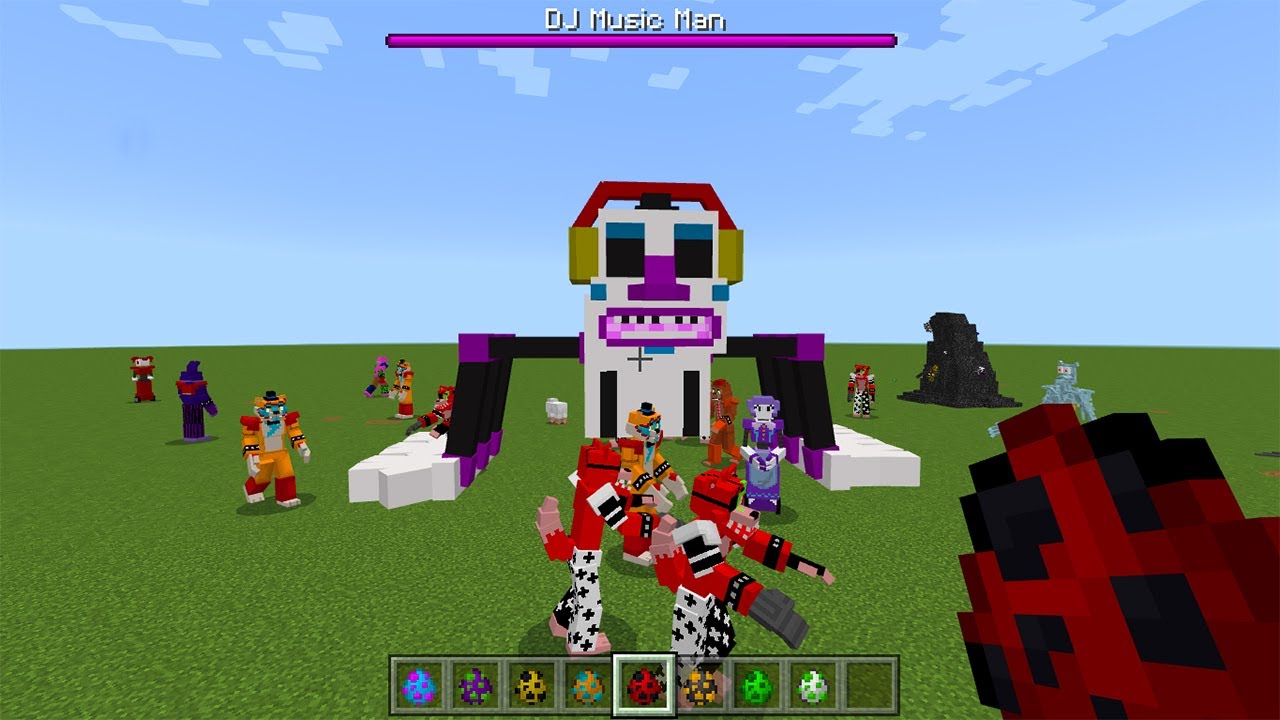FNAF Security Breach ADDON V3 in Minecraft PE - YouTube