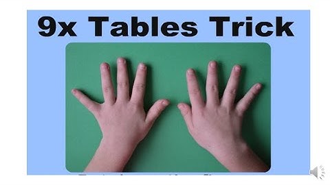 # easy math tricks#  Easy and fast way to learn 9 Times Multiplication Table using Hands and Tricks.