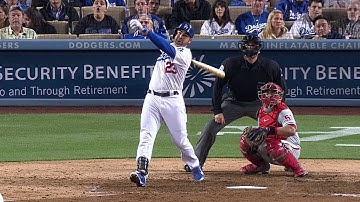 PHI@LAD: Gonzalez ties the game at 3 with a homer