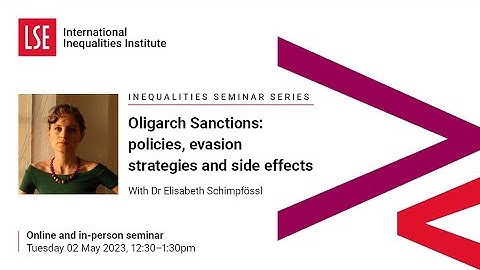 LSE III Event | Oligarch Sanctions: policies, evasion strategies and side effects