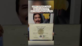 Semoga kasus ijazah pak Jokowi cepet kelar #ijazahjokowi #ijazahpalsu #jokowi #roysuryo #ugm #jogja