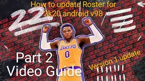 How To Update Nba 2k20 v98 roster update to 2k22 roster with rookies PART 2 Easy and Clear Guide