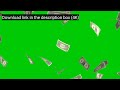 Falling Money Dollars Green Screen Overlay | Free Stock Footage