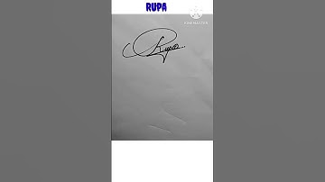 Rupa name signature #rupa sign #stylish signature rupa #viral #calligraphy #shorts #rupa