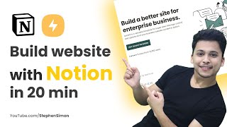 Create Website Using Notion | Personal and Professional Website || Stephen SIMON