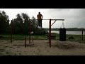 7 muscle-ups + rain + a bit slippery grip