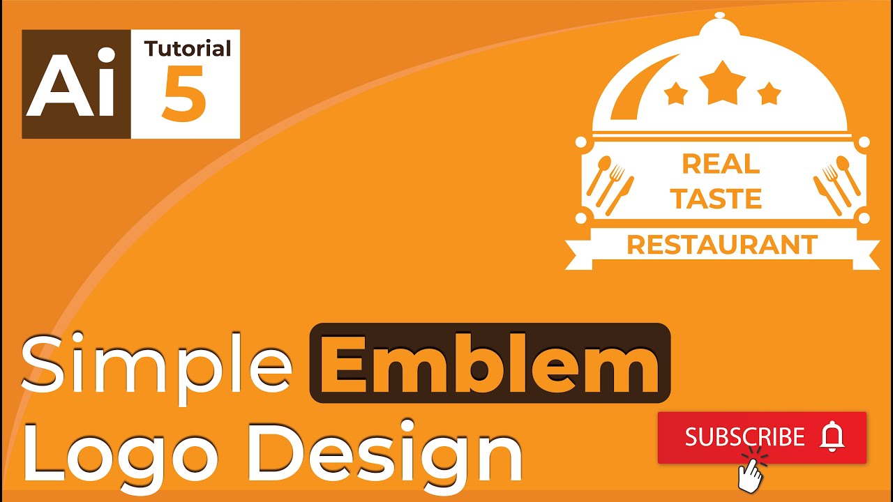 Simpler Emblem Simple Emblem Logo Illustrator Tutorial# 05 /2023 / Adobe Illustrator ...