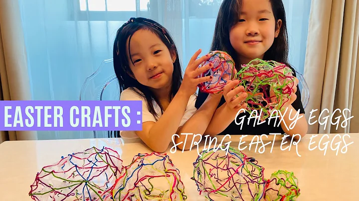 EASTER CRAFTS: GALAXY and STRING EASTER EGGS | Tell a Friend