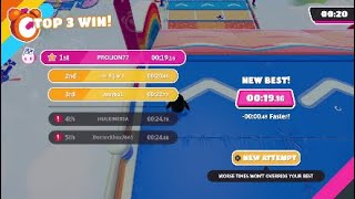 Beating my previous record on Track Attack! (19.16s) | Fall Guys Time Attack