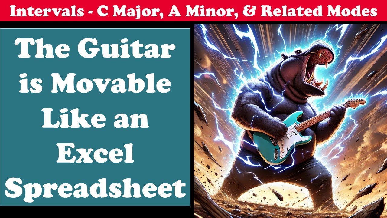 The Guitar is Movable Like an Excel Spreadsheet 1 Guitar Intervals C ...