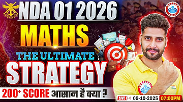 NDA 01 2026 Maths Strategy | How to Score 200+ ? NDA 2026 Maths Strategy Explained By Vishal Sir