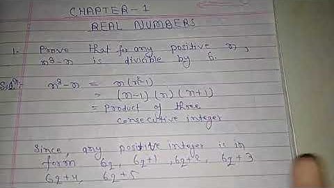 Prove that for any positive integer n, n³-n is divisible by 6