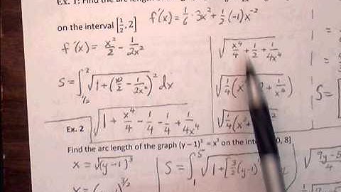 BC Calculus 7.4a Arc Length Notes