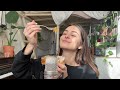 ASMR eating raw honeycomb (mukbang)