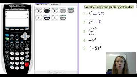 How to Simplify Exponents or Powers on the TI-84 Graping Calculator