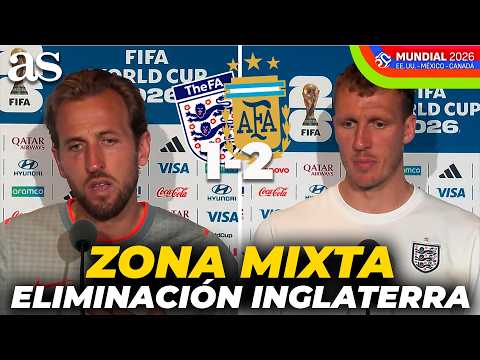 HARRY KANE, TUCHEL and DAN BURN, MIXED ZONE after ENGLAND'S ELIMINATION from the WORLD CUP