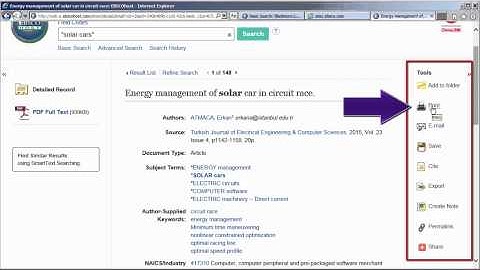 EBSCO Detailed Record Explained