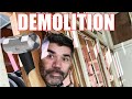 Abandoned industrial building demolition and renovation