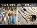 Building My Shop : Wood Stud Wall Framing, Door and Corner Framing