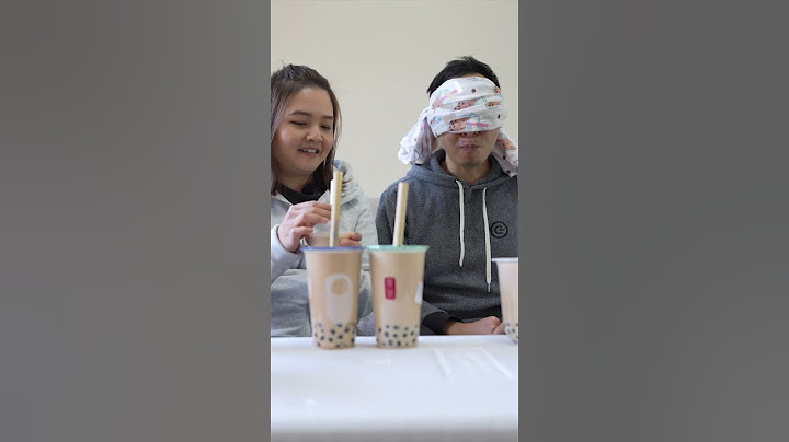 Blind Bubble Tea Challenge by Wonk Family #shorts