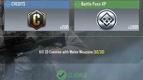 Call Of Duty Mobile Kill 10 Enemies with Melee Weapons Task Complete