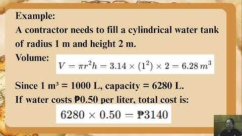 LVII P1 Volume and Capacity in Cost Estimation| GR11 SHS | GEN MATH| Q3 MG