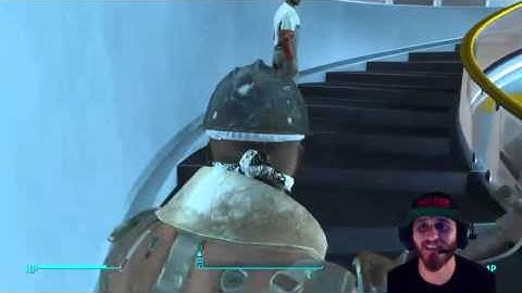 Fallout 4 funny Moments. Melee Madness at the institute