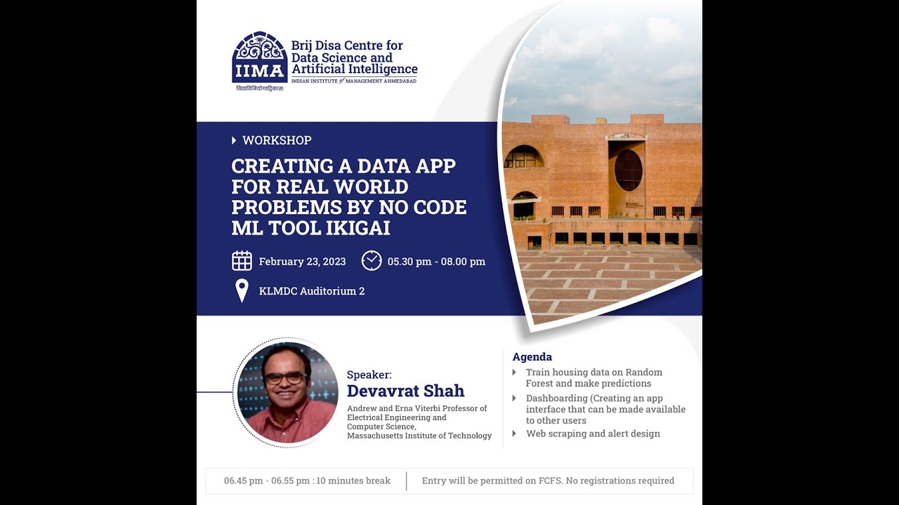 Creating a data app for real world problems by no code ML tool IKIGAI ...