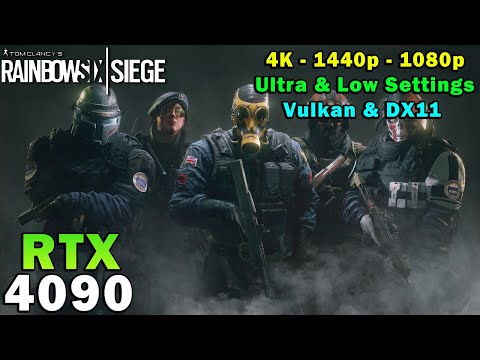 Rainbow Six Siege | RTX 4090 | R9 7950X | 4K - 1440p - 1080p | Ultra & Low Settings | Vulkan & DX11