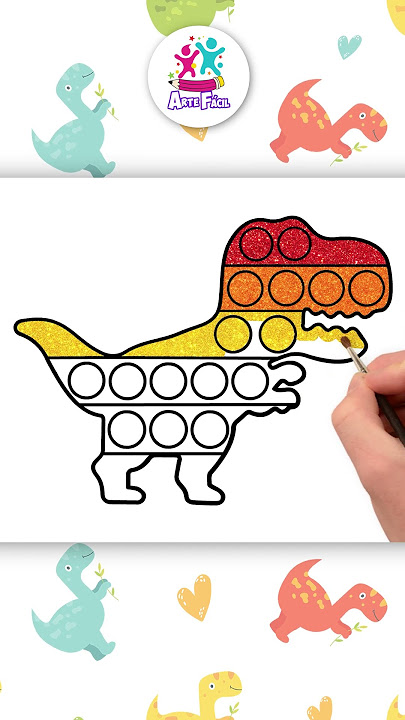 Desenhar E Colorir Peppa Pig Fugindo Do Dinossauro George Pig