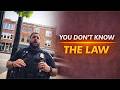 Man EDUCATES POLICE OFFICER #knowyourrights  #policeencounter  #cops #fifthamendment