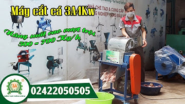 Máy cắt cá tươi - Máy cắt đầu cá 700Kg/h - LH: 02422050505