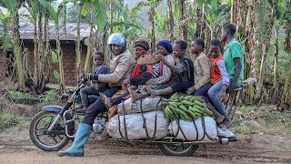 'Cars can't reach us': Giant motorbikes are the workhorses in rural Cameroon