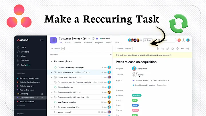 How to Make A Reccuring Task In Asana