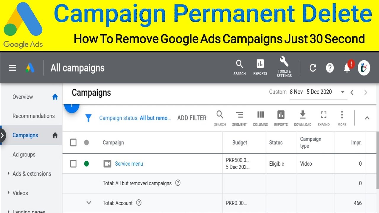 Can Google Ads be removed?