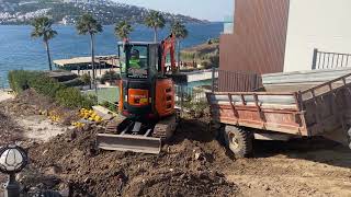 Hitachi ZX 33u MİNİ EXCAVATÖR HAFRİYAT KALDIRMA - GÖRKEMLER HAFRİYAT BODRUM