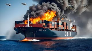 13 Dakika Önce, Rus Yak-14 Tarafından 15.000 Ton Patlayıcı Taşıyan 2 Abd Kargo Gemisi Yok Edildi