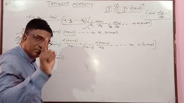 Lecture 40. Derivative of y = (ax+b)^n. 11, 12 and IIT JEE.
