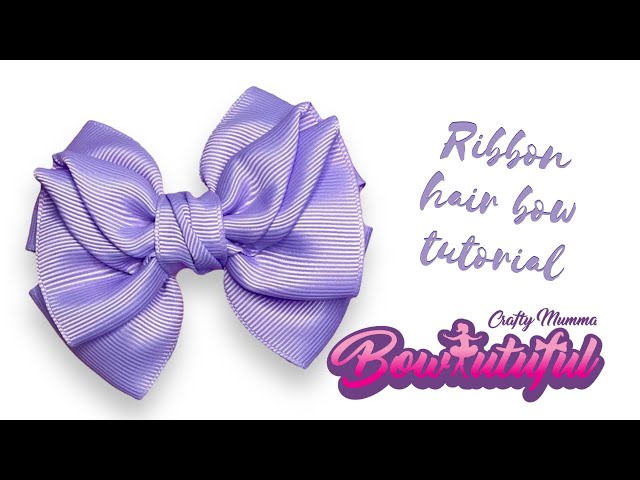 Tutorial} Fabric Ribbon Hair Bows - Our Thrifty Ideas