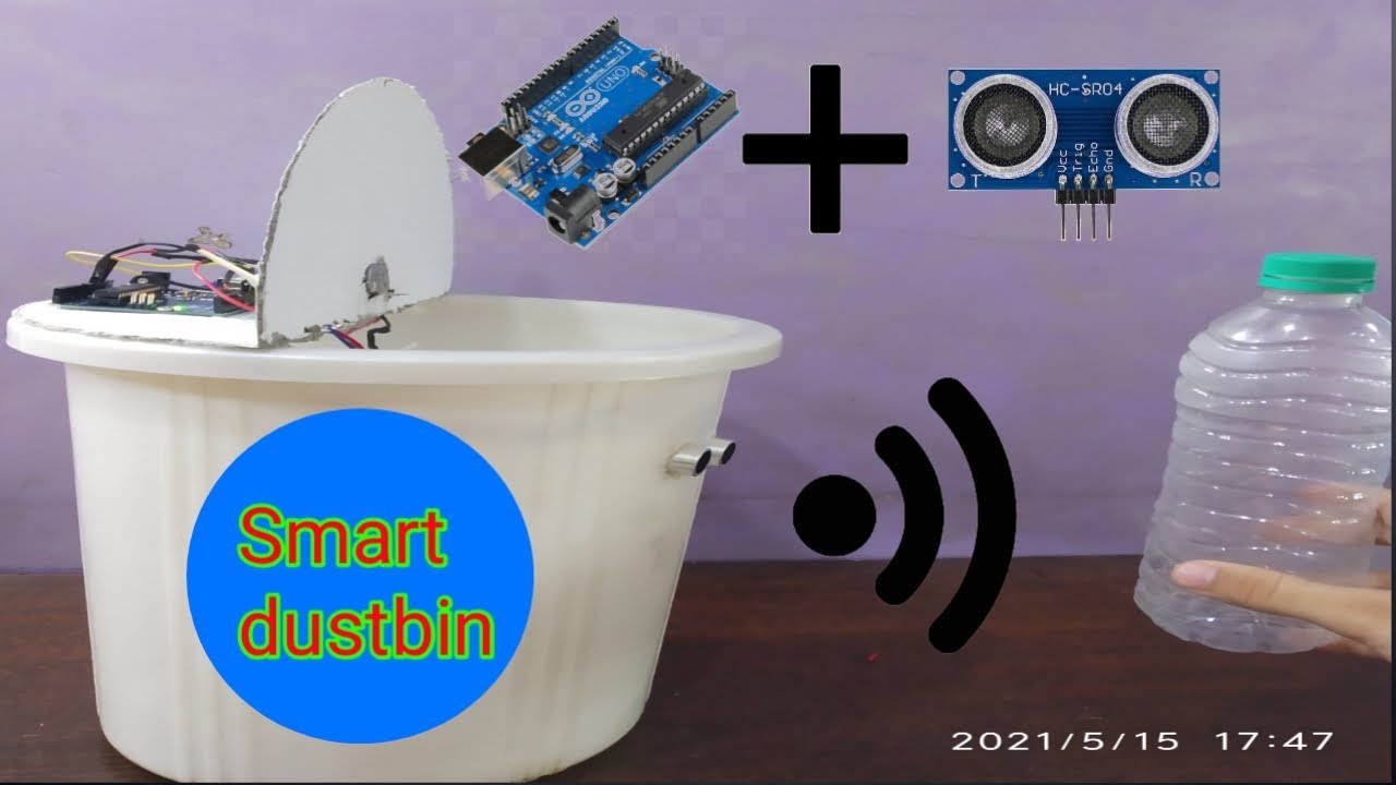How to make smart dustbin with arduino - YouTube