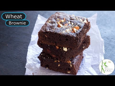 No Oven Wheat Brownie Recipe | Eggless Gehun Atta Brownie ~ The Terrace Kitchen