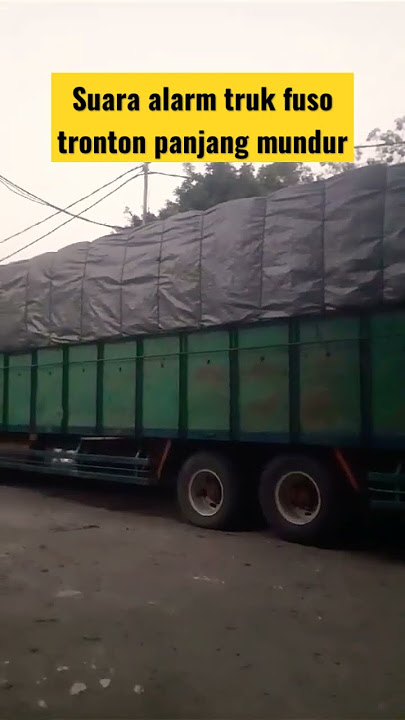 Suara alarm truk mundur, suara truk parkir mundur