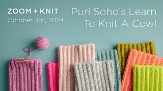 Purl Sohos Learn To Knit A Cowl Kit Zoom + Knit - October 3rd, 2024