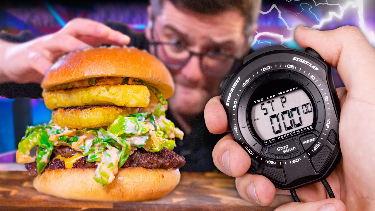 ⁣Ben makes QUESTIONABLE choices | Sub-10 Minute Burger Challenge Ep.1