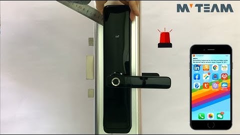 Pick-proof Tuya WiFi Fingerprint Smart Door Lock X3-ZKMA By MVTEAM