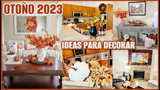 OTOÑO 2023 IDEAS PARA DECORAR COCINA, SALA, COMEDOR, SALA TV ESTACIÓN DE CAFE 🤎 DECORACIÓN DE OTOÑO